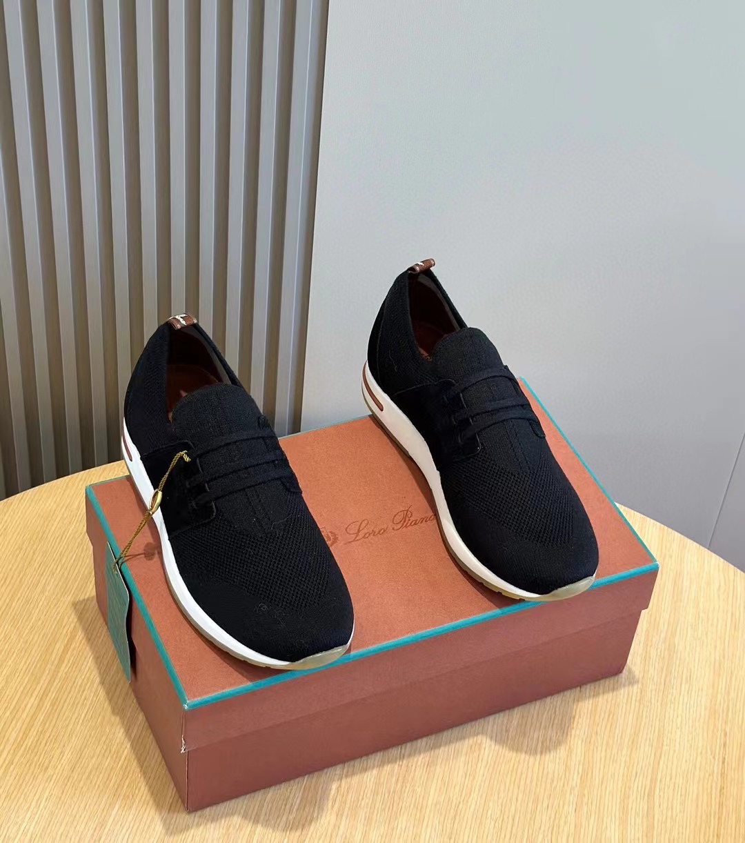 L0r0 P1ana 360 Lp Flexy Walk Sneaker Black For Men FAI8159