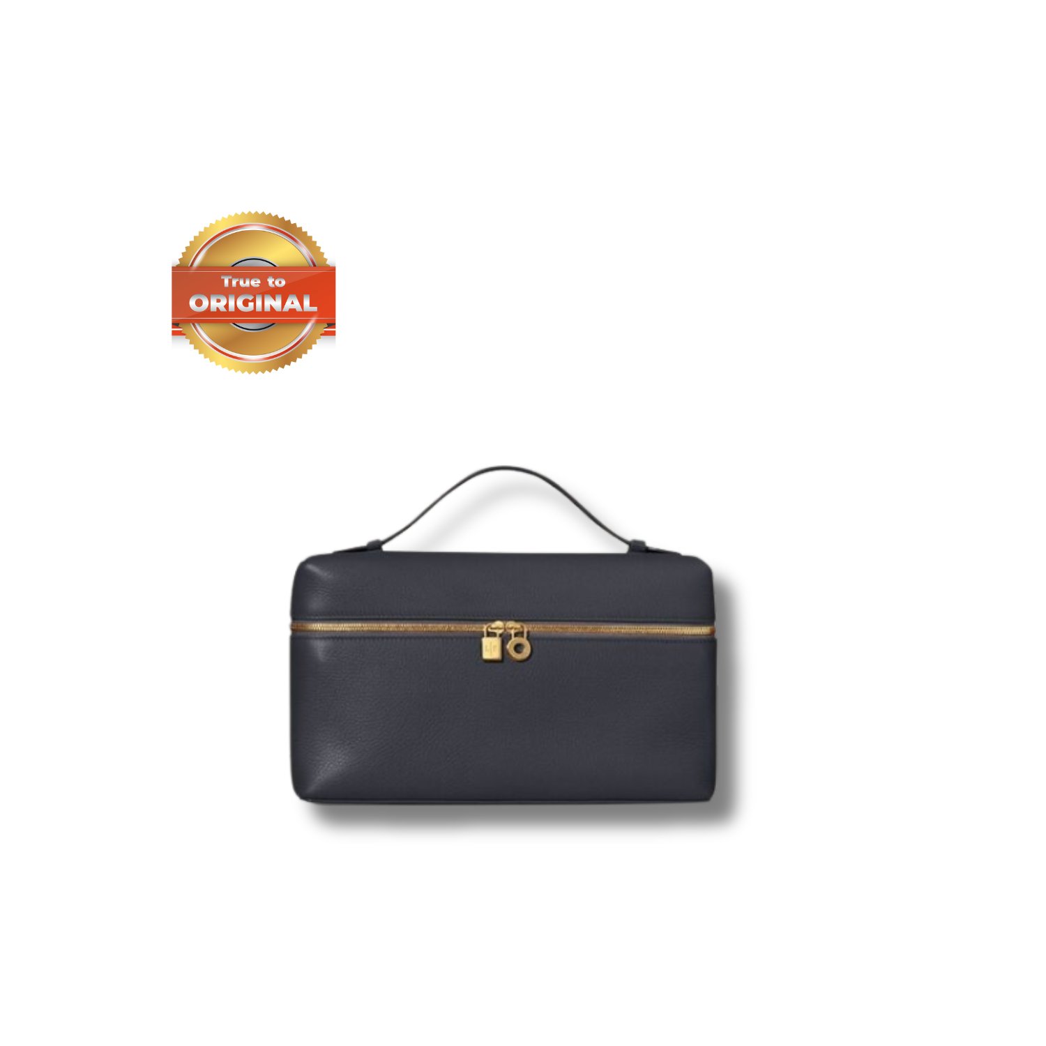 [True-to-ORIGINAL] L0r0 P1ana Extra Pocket L27 Bag Navy Blue For Women 10.6in/27cm FAN4043 W000