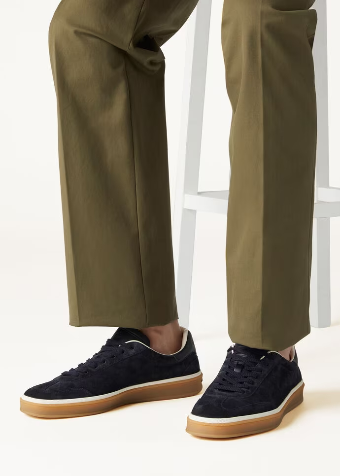 L0r0 P1ana Tennis Walk Sneakers Navy Blue For Men FAN8505