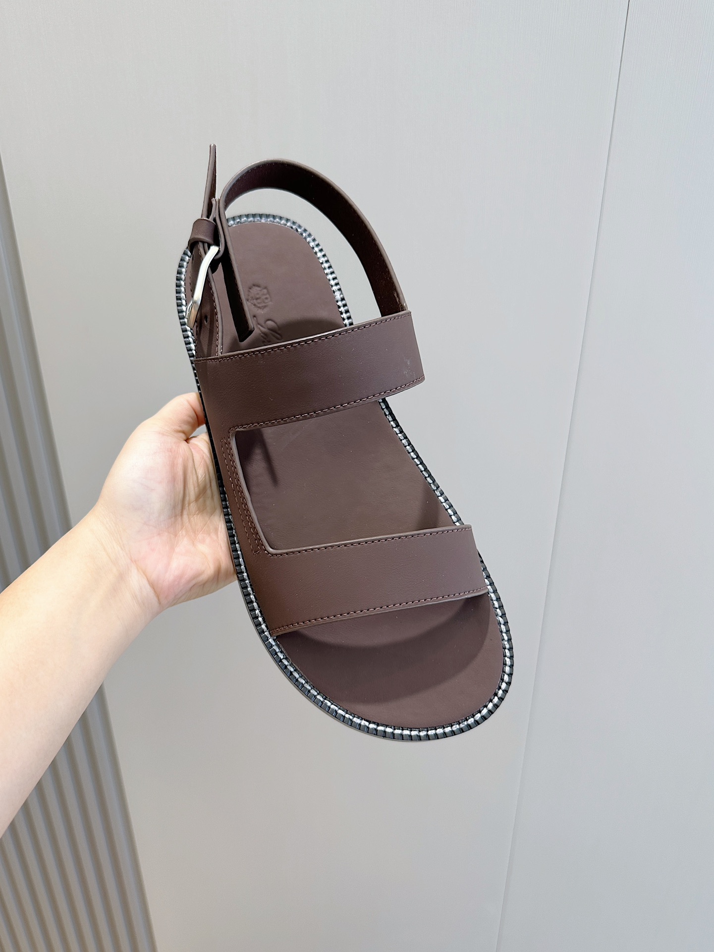 L0r0 P1ana Nama Sandal Dark Brown For Men FAN8703