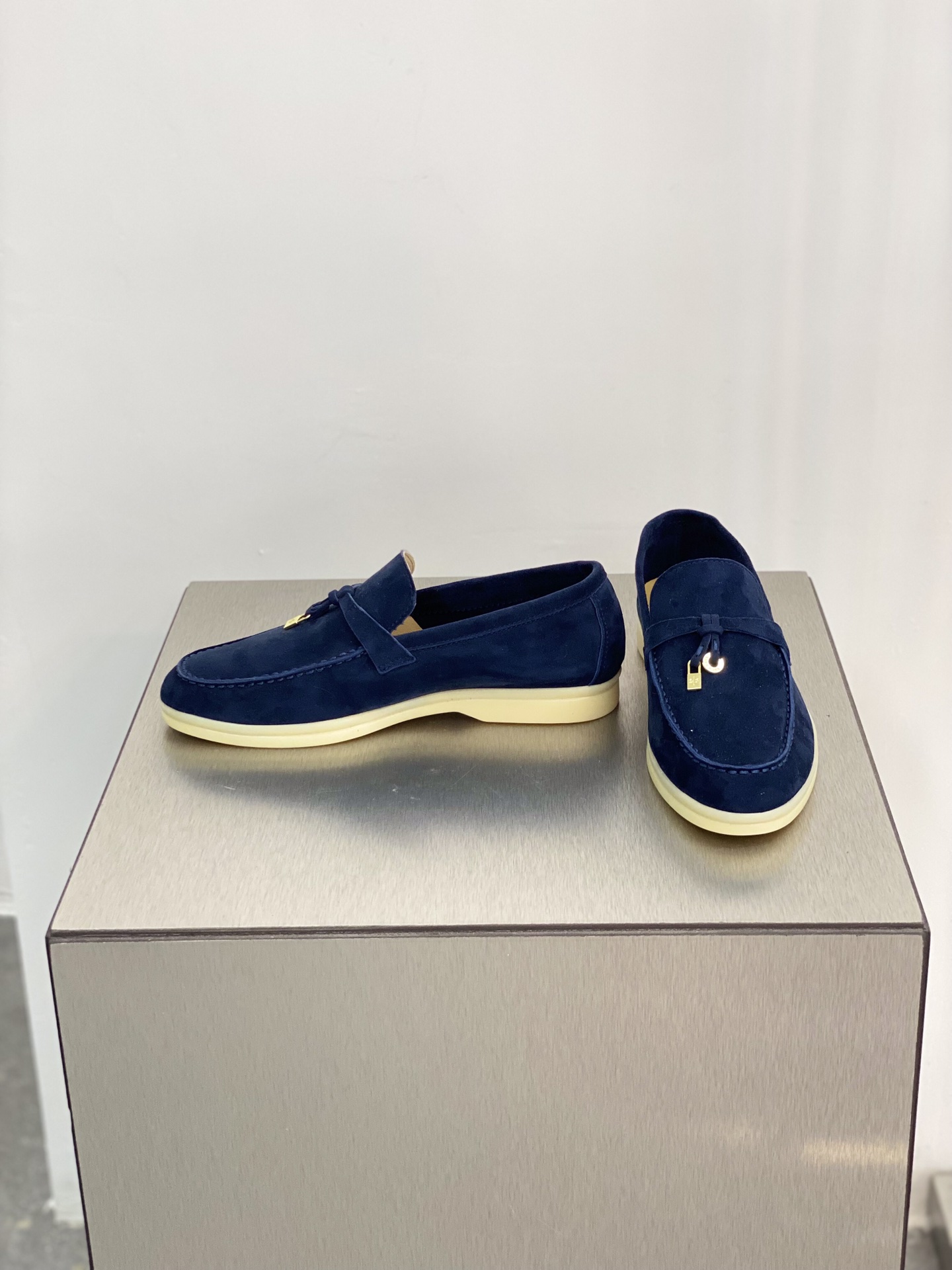L0r0 P1ana Summer Charms Walk Loafers Blue Fluorite For Women – FAE5444 W13O
