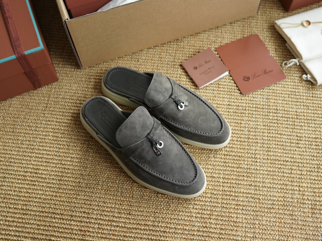 L0r0 P1ana Babouche Charms Walk Loafers Shade Grown For Women – FAI1543 50W3