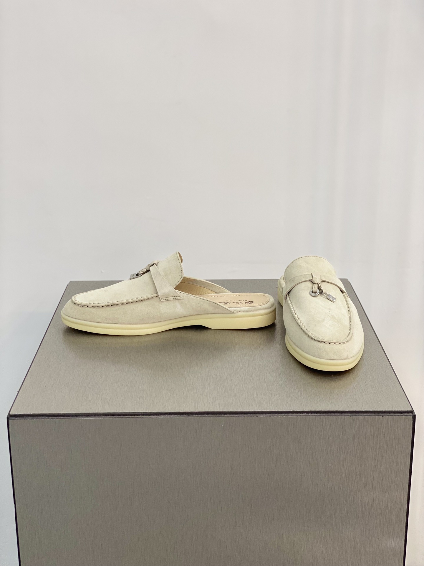 L0r0 P1ana Babouche Charms Walk Loafers Linen For Women – FAI1543 D746