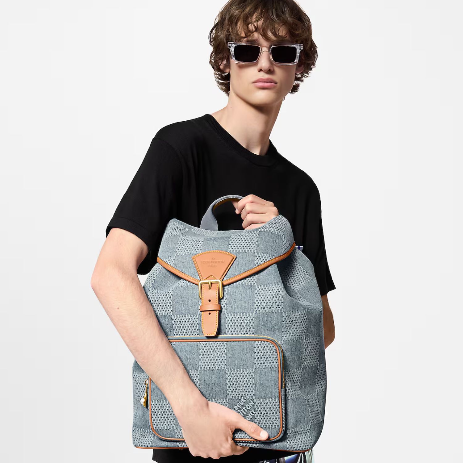 L0vis Vvtt0n Montsouris Backpack Denim For Men 32cm/12in N40708