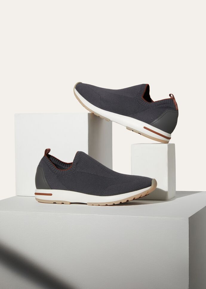 L0r0 P1ana 360 Lp Flexy Walk Sneaker Grey For Men FAI4815