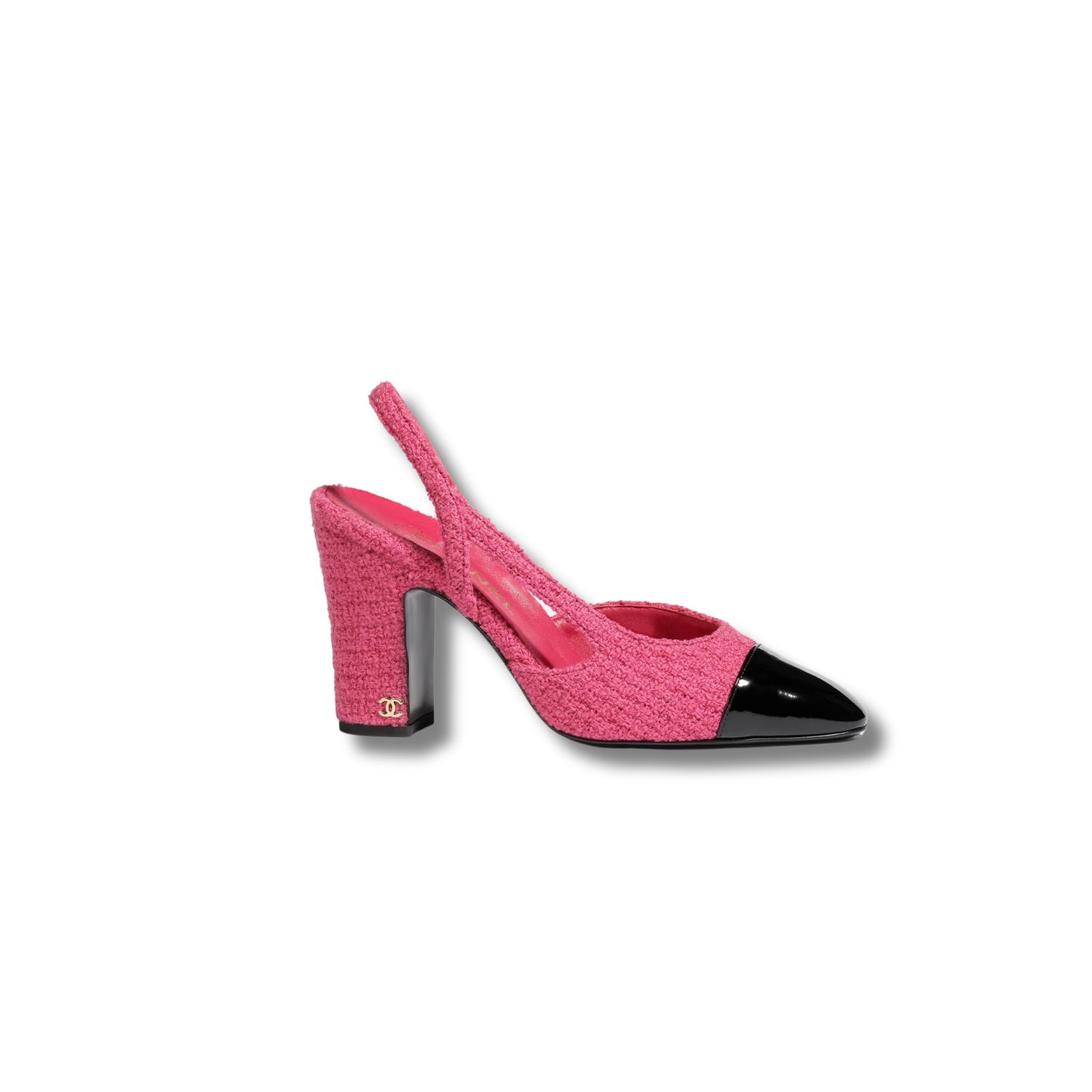 Ch**el Slingbacks Pink And Black For Women G45509 B17162 NZ567