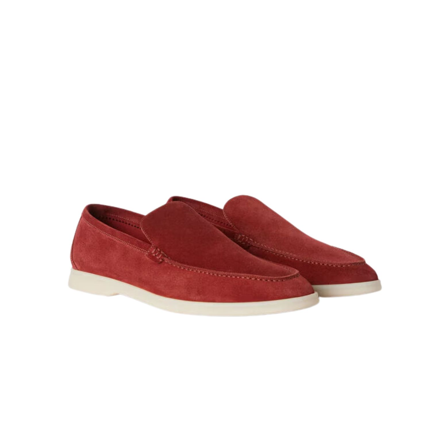 L0r0 P1ana Summer Walk Loafers Red For Men FAI3276