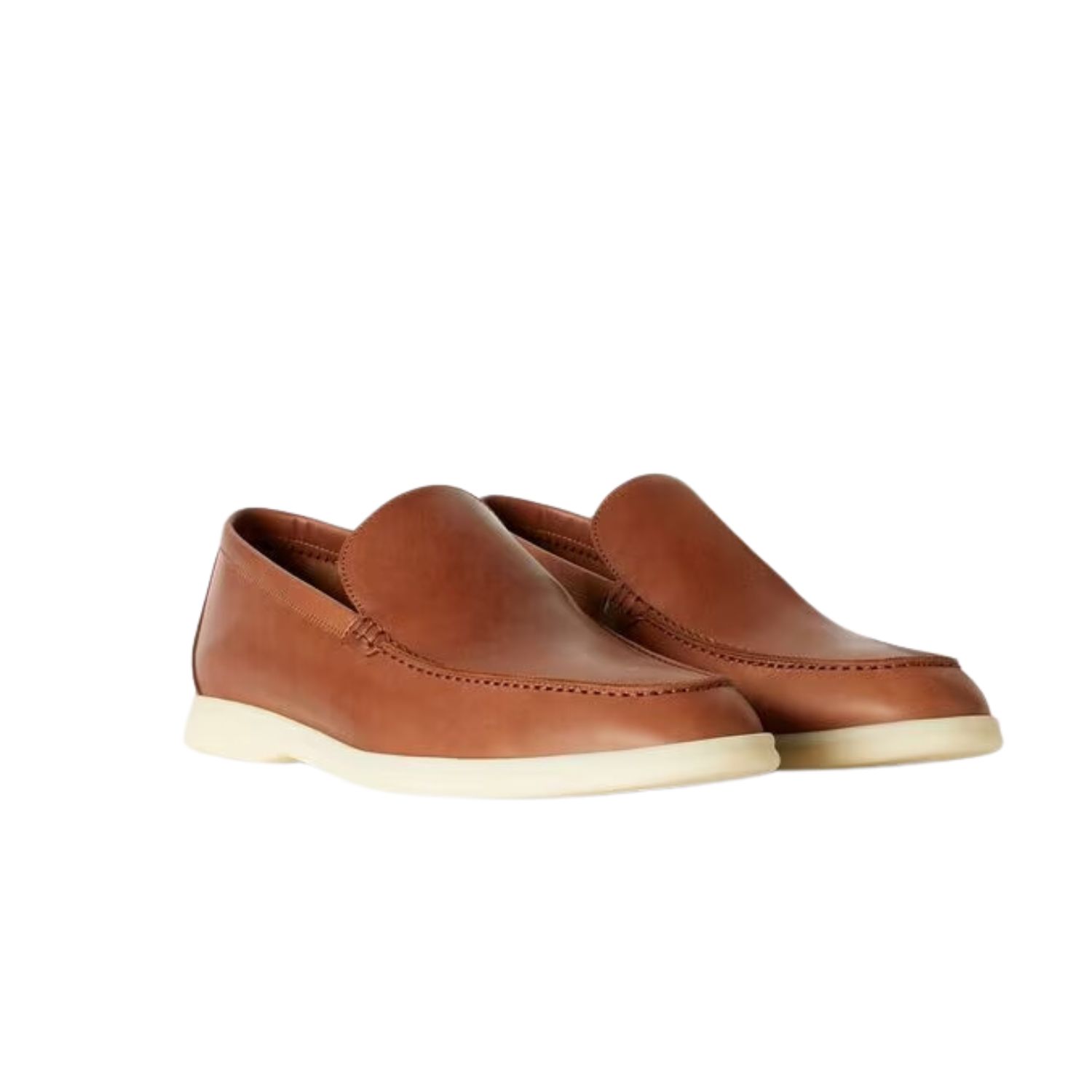 L0r0 P1ana Summer Walk Loafers Brown For Men FAM9405