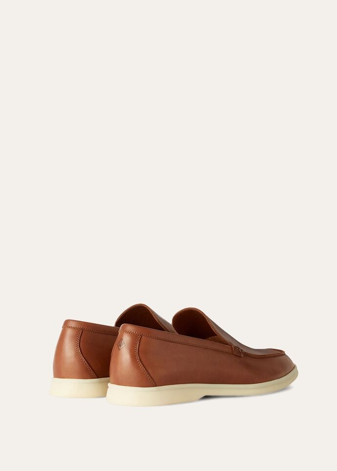 L0r0 P1ana Summer Walk Loafers Brown For Men FAM9405