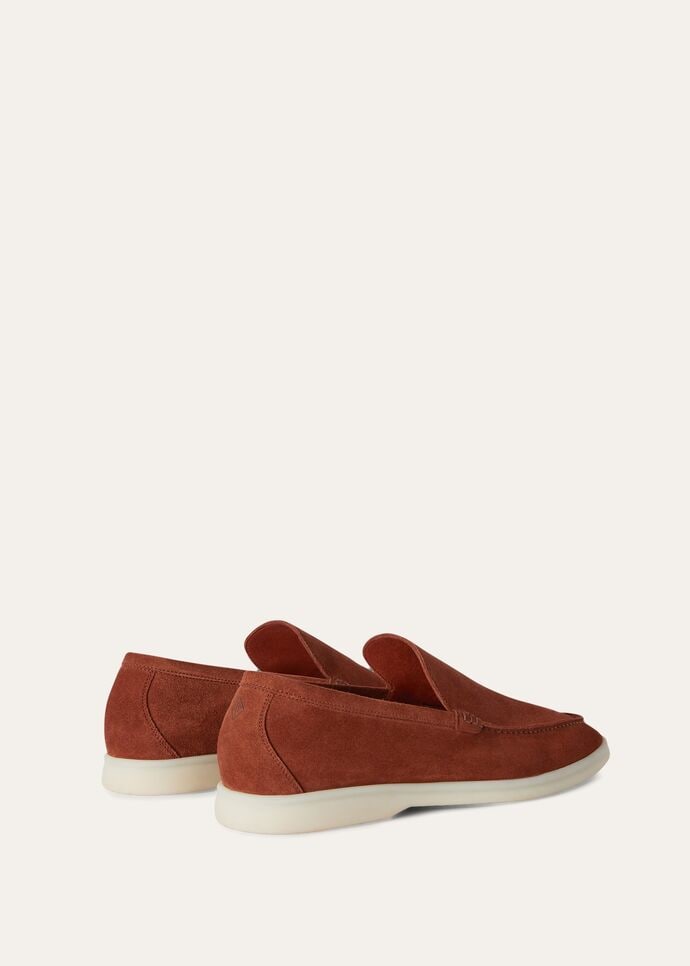 L0r0 P1ana Summer Walk Loafers Cinnamon Bark For Men FAI1392_P0A2