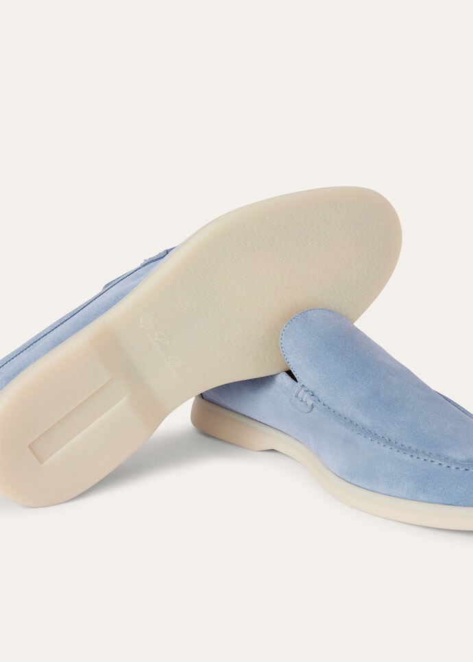 L0r0 P1ana Summer Walk Loafers Blue For Men FAI3276