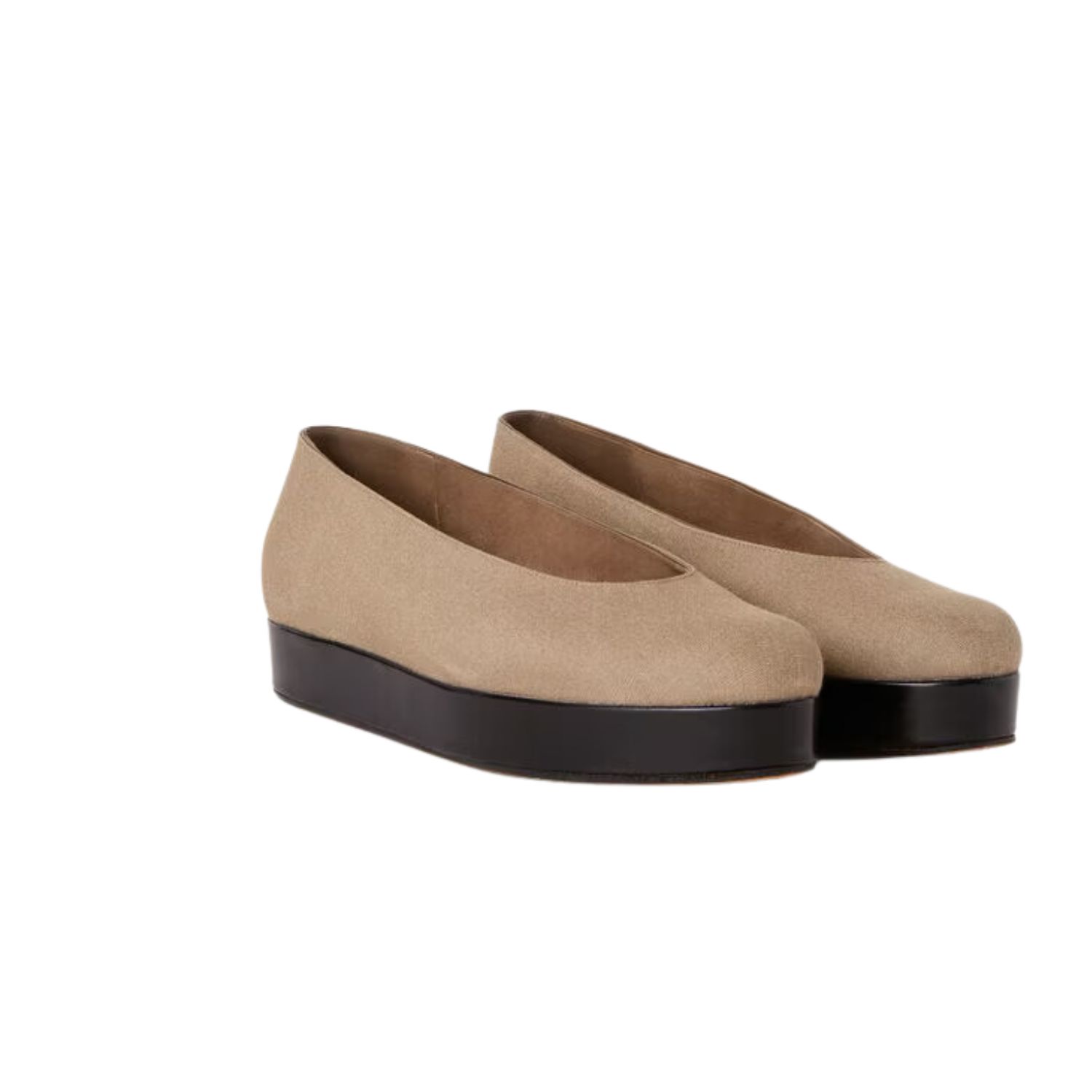L0r0 P1ana Shima Ballet Flats Mizzle Green For Women – FAO1294 50WI