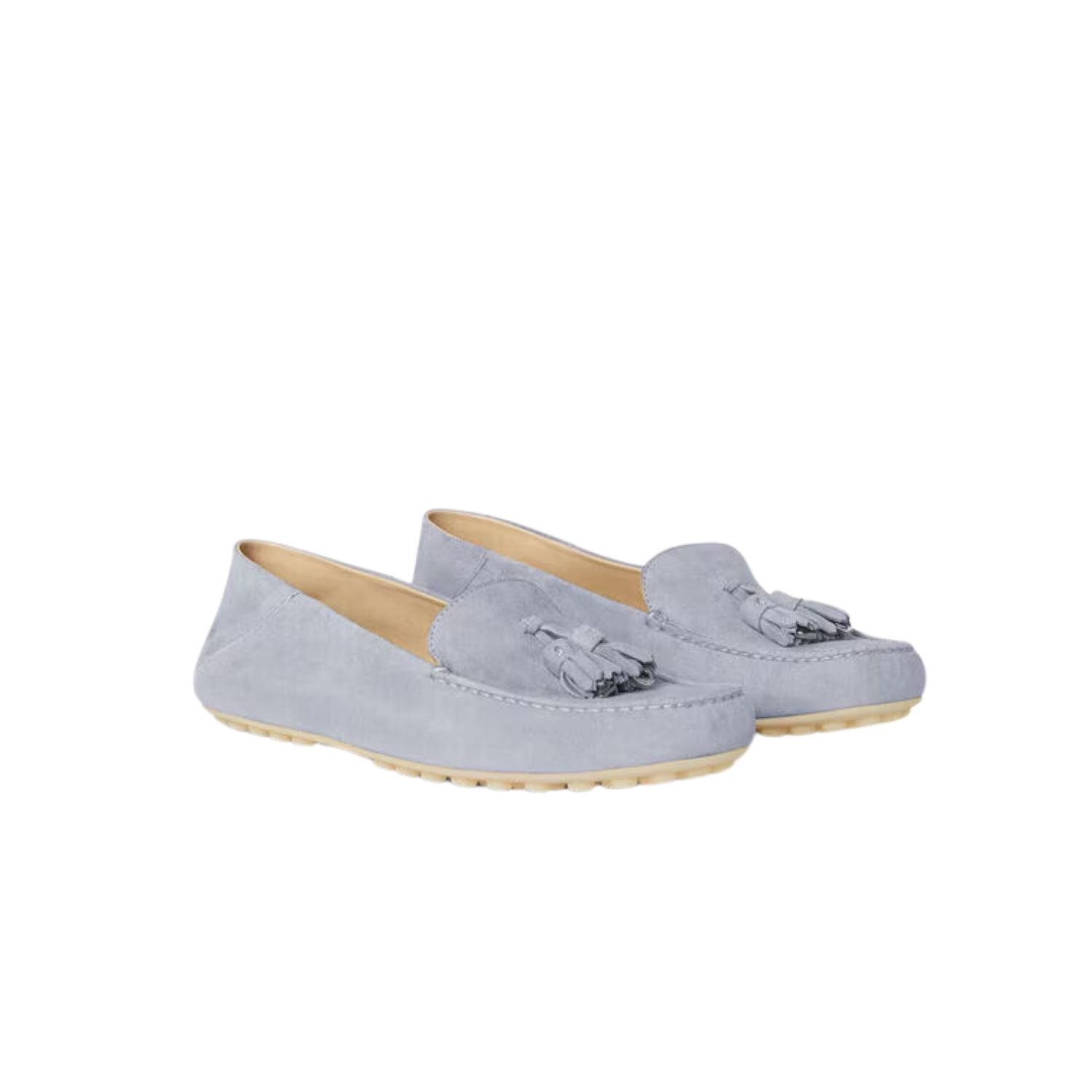 L0r0 P1ana Dot Sole Walk Loafers Zircon For Women – FAN0109 6AV1