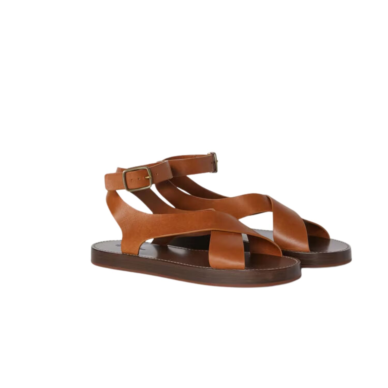 L0r0 P1ana Sumie Sandal Tanned Gold For Women – FAO1816 E0BV