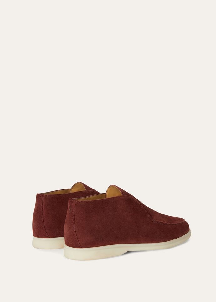 L0r0 P1ana Open Walk Chukka Boots Brown For Men FAB4368