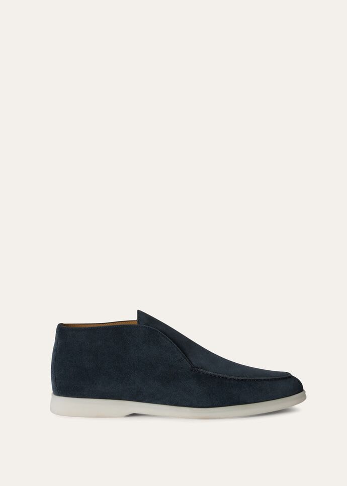 L0r0 P1ana Open Walk Chukka Boots Purple For Men FAB4368