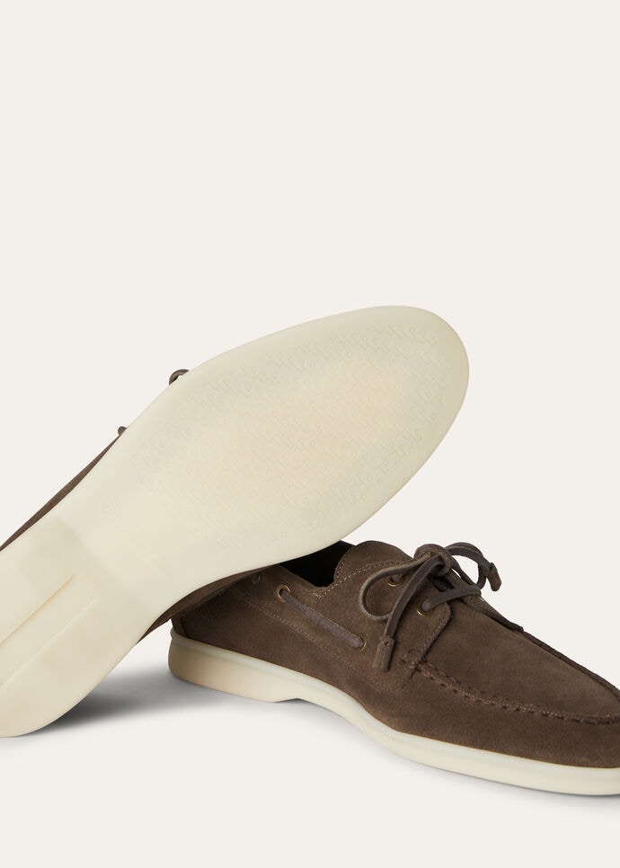 L0r0 P1ana Sea-Sail Walk Loafers Brown For Men FAN1317