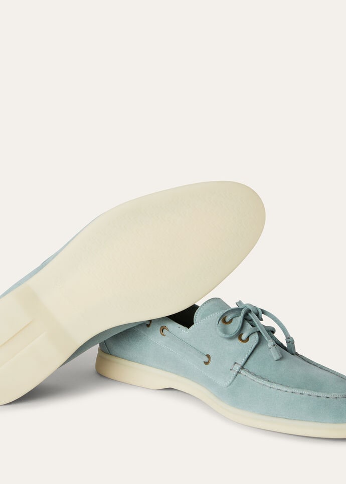 L0r0 P1ana Sea-Sail Walk Loafers Jade Green For Men FAN1317