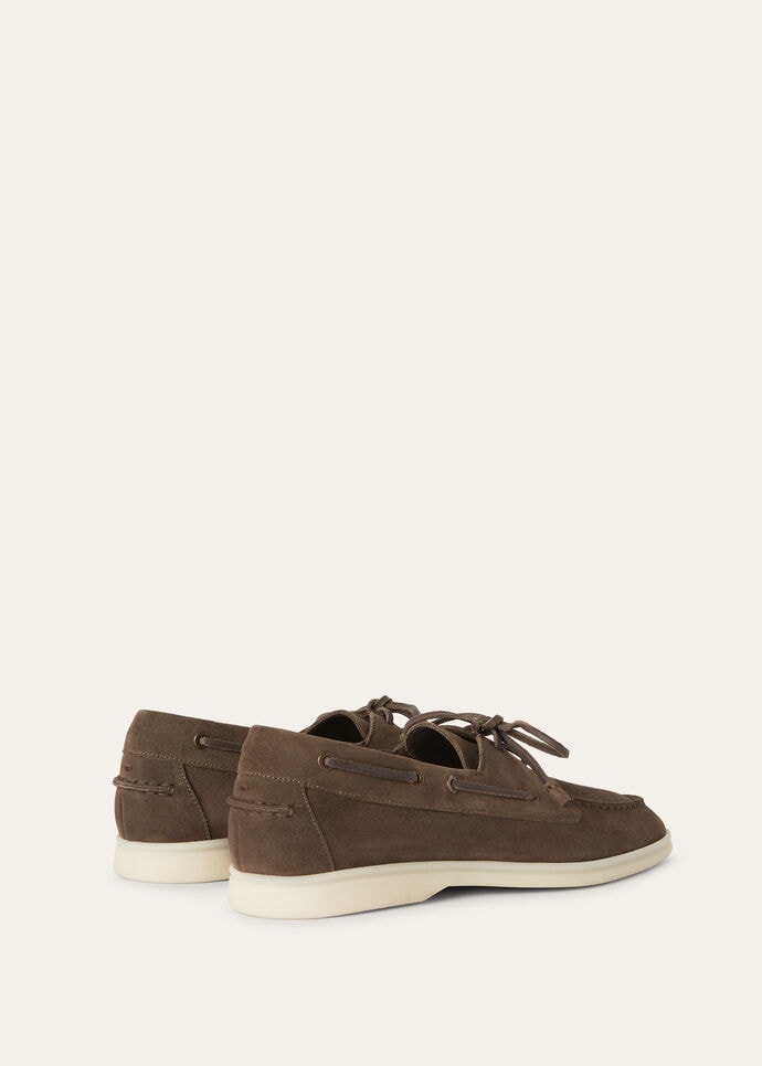 L0r0 P1ana Sea-Sail Walk Loafers Brown For Men FAN1317