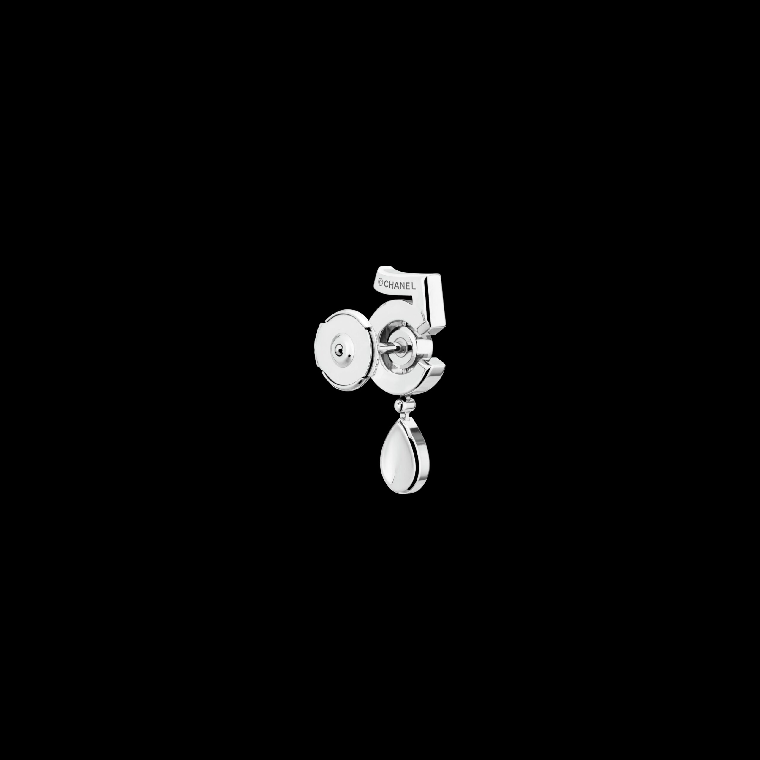 Ch**el Eternal N°5 Transformable Earrings White Gold For Women J11992