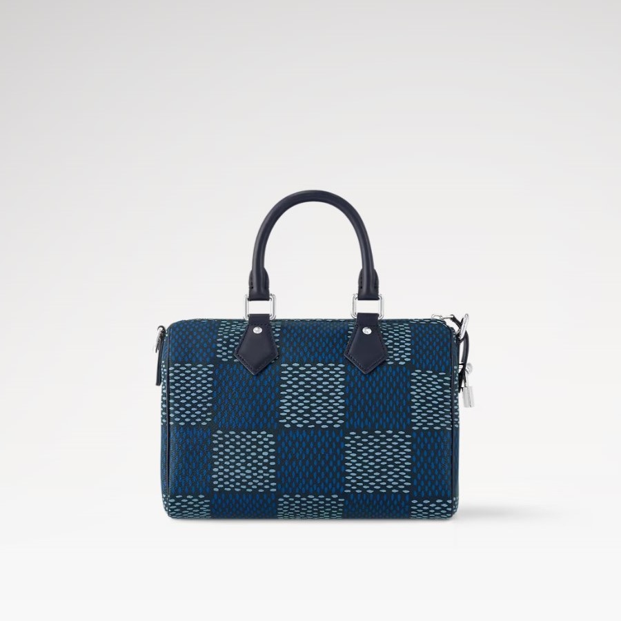 L0vis Vvtt0n Speedy 25 Bandoulière Bag Blue For Men N40691 9.8in/25cm