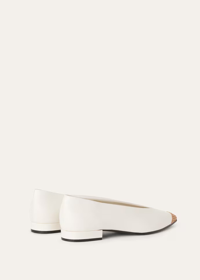L0r0 P1ana Tennis Rebecca Ballet Flats Nougat/honey Milk For Women FAO2684 B4C0