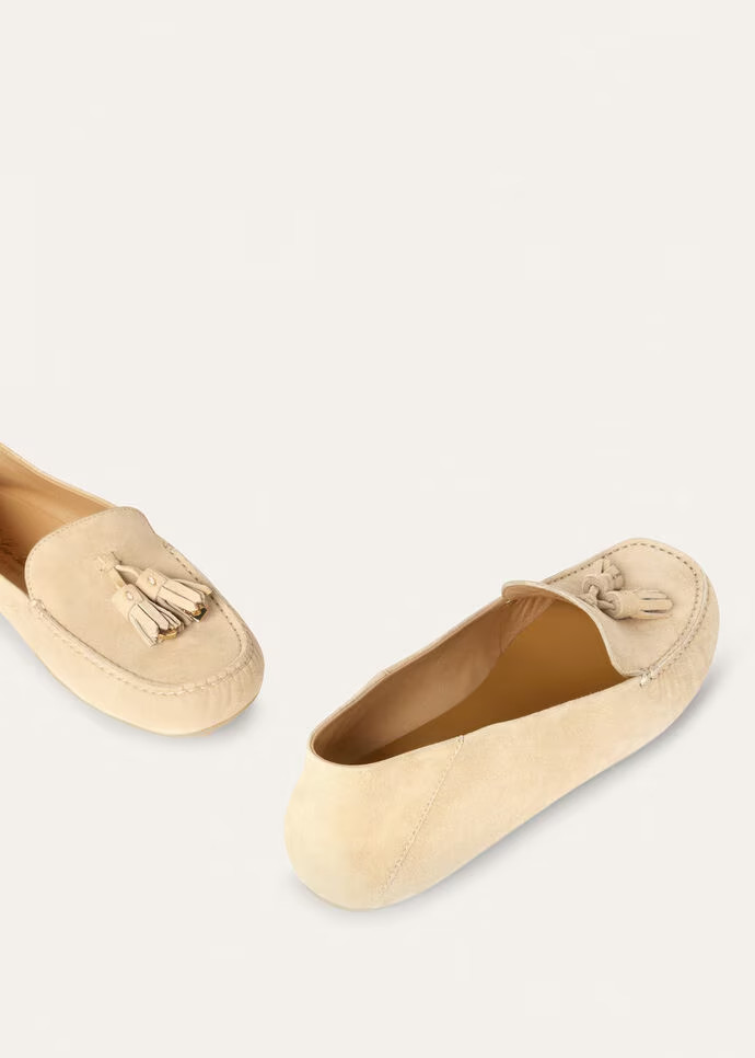 L0r0 P1ana Dot Sole Walk Loafers Melonpan For Women – FAN0109 D0IV