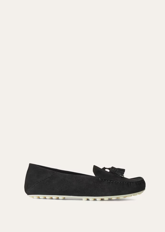 L0r0 P1ana Dot Sole Walk Loafers Caviar For Women – FAN0109 MB97
