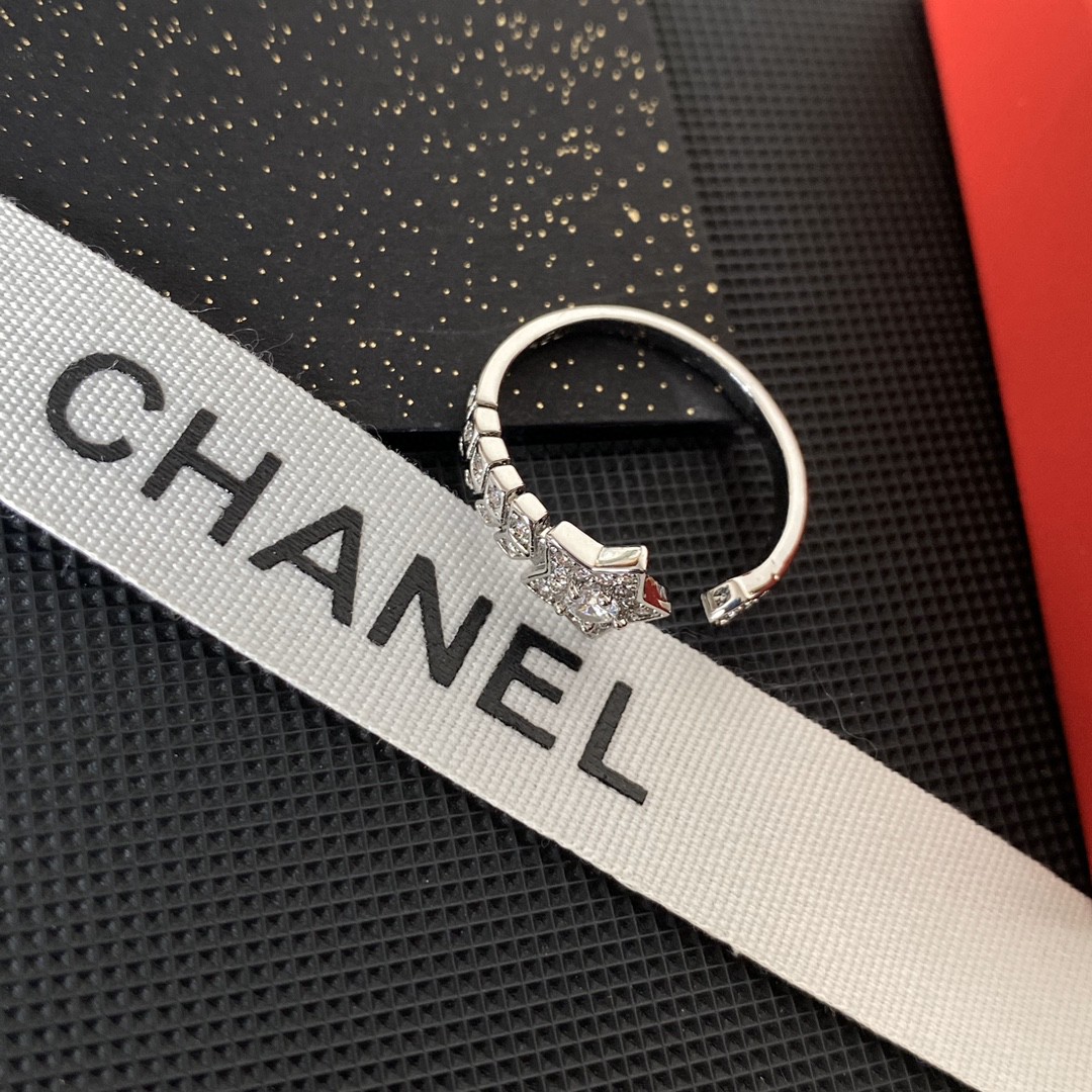 Ch**el Coco Rings Silver For Women