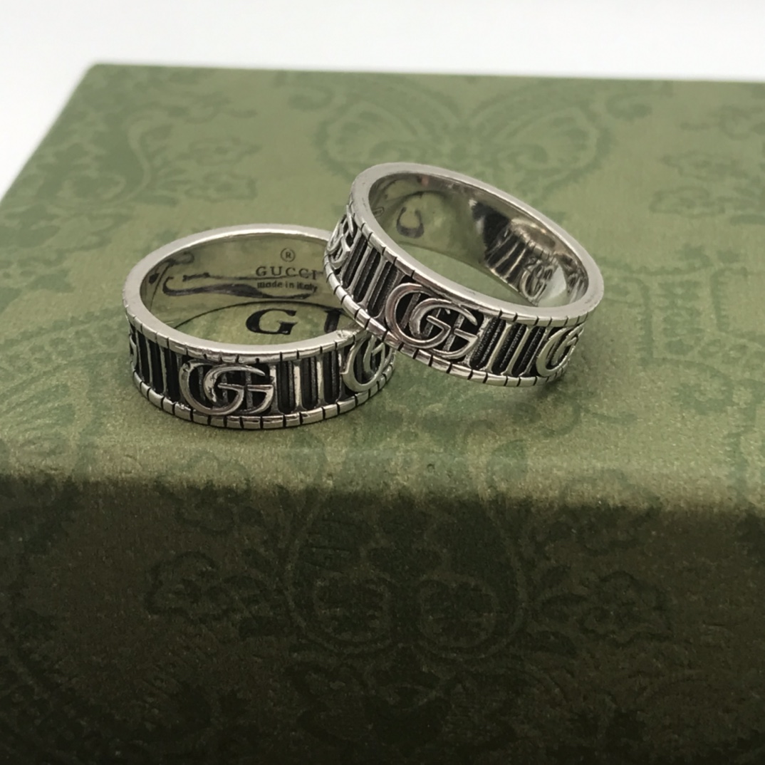 Gvc*1 Double G Ring Silver For Women
