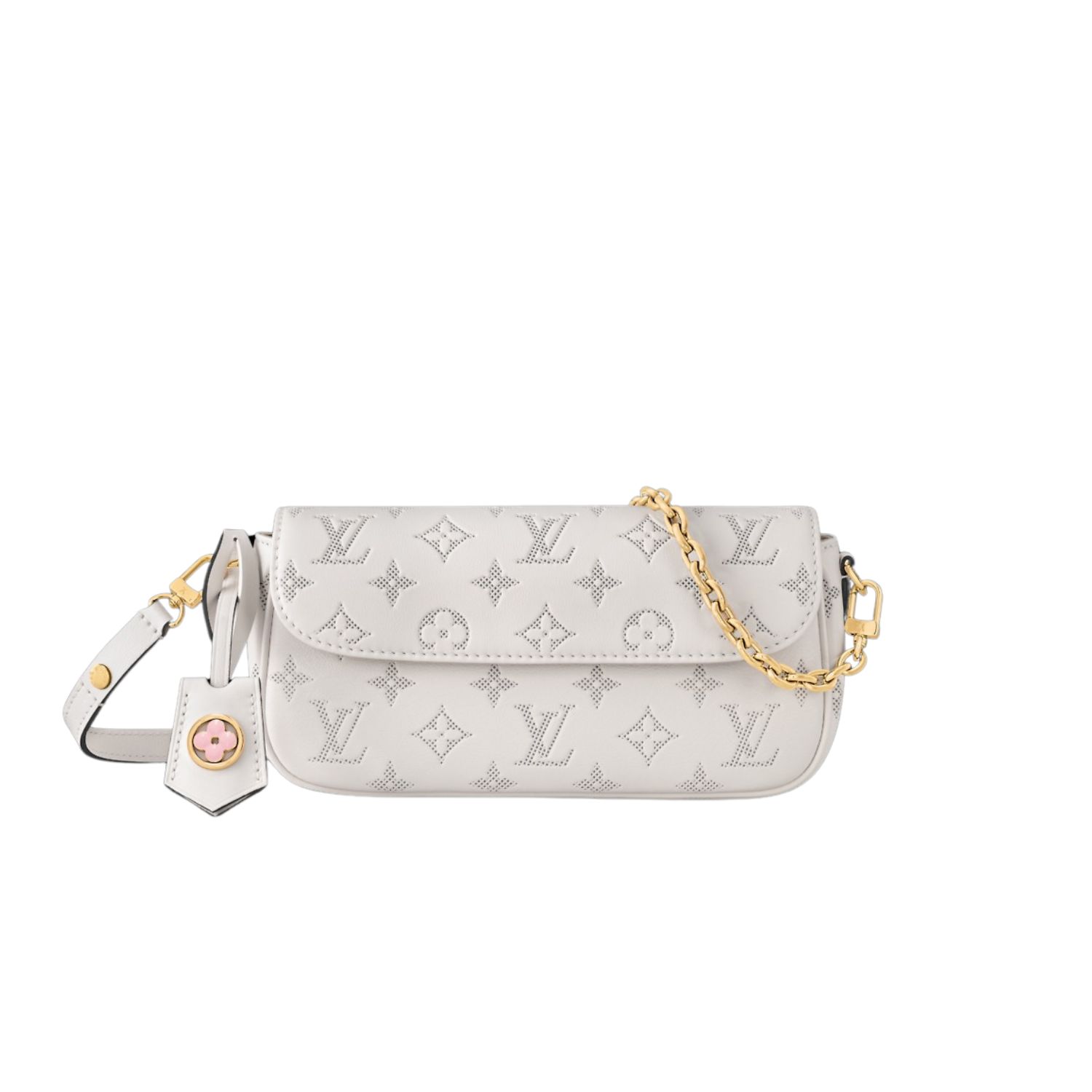 L0vis Vvtt0n Wallet On Chain Ivy White For Women 23.5cm/9.3in – M11299