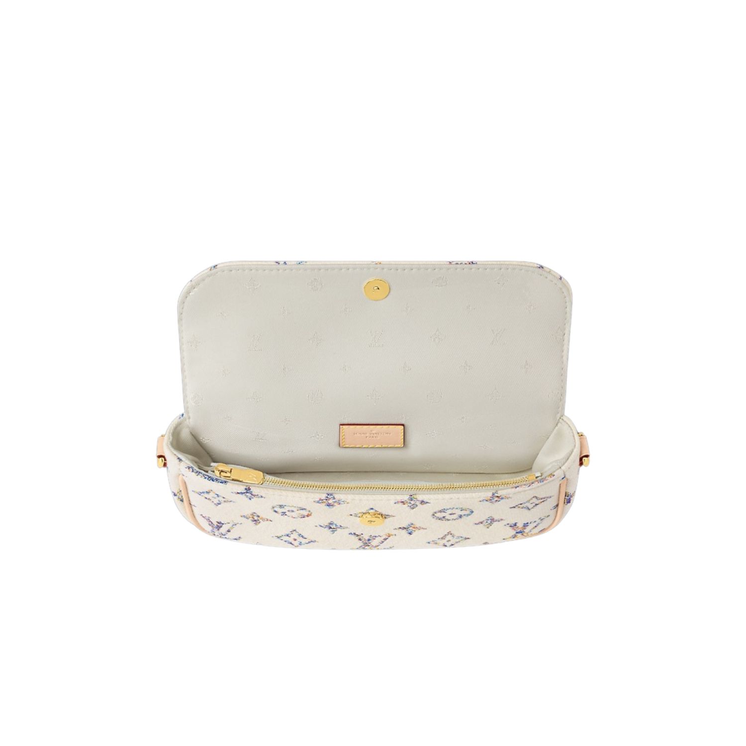 L0vis Vvtt0n Wallet On Chain Ivy Multicolor White For Women 23.5cm/9.3in – M83499