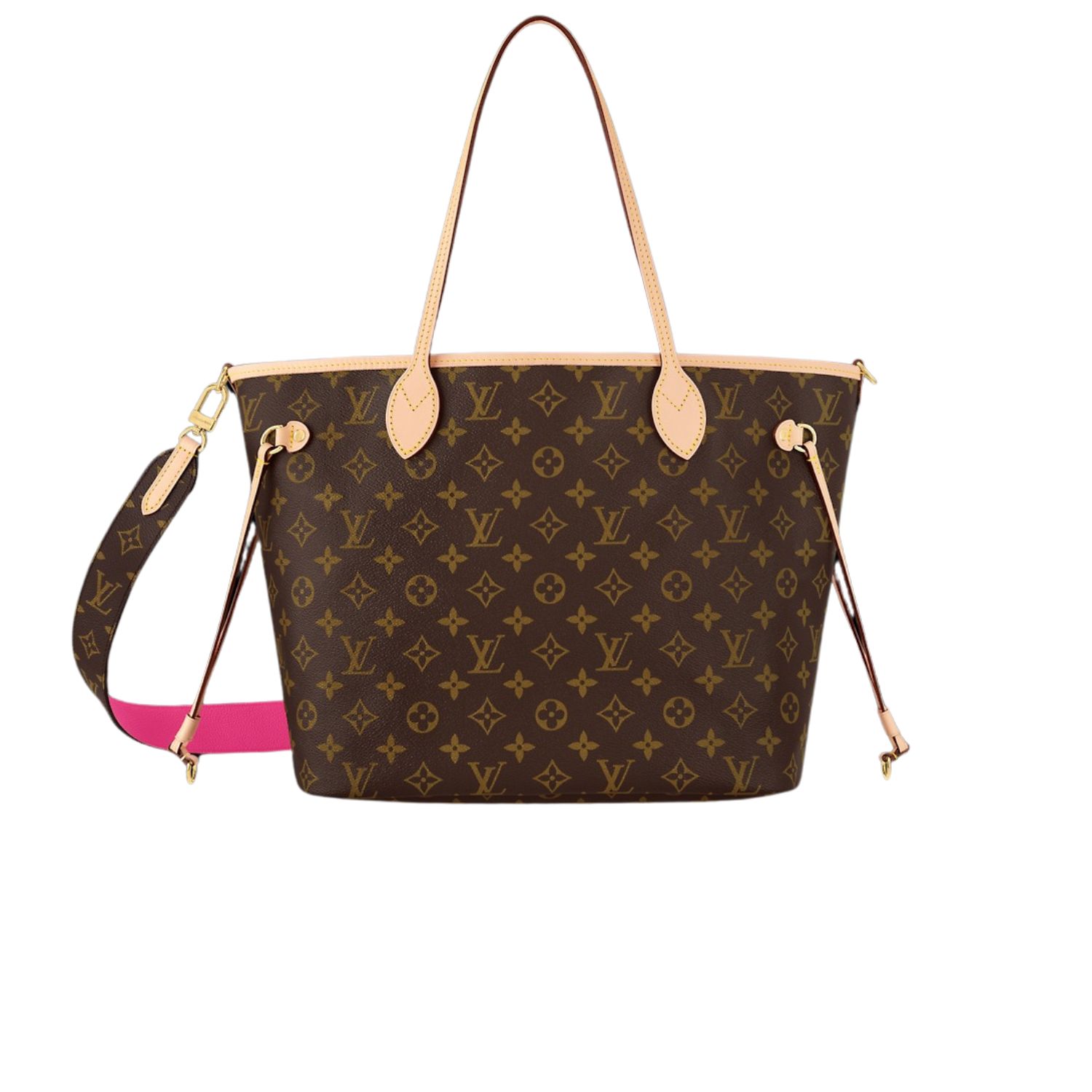 L0vis Vvtt0n Neverfull Bandoulière Inside Out MM Rose For Women 31cm/12.2in – M12257