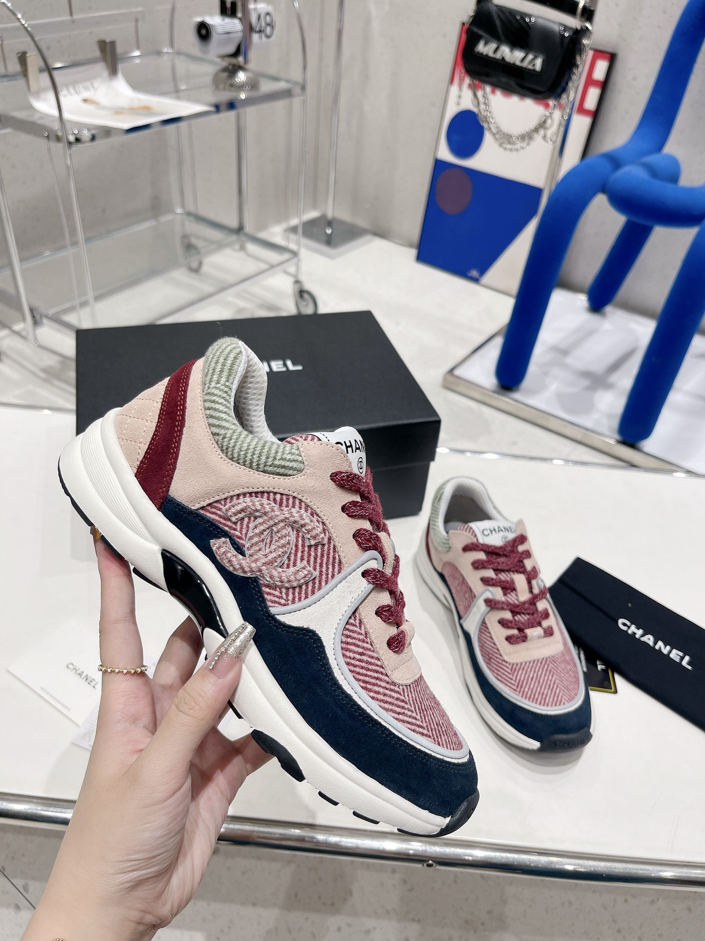 Ch**el Sneakers Grey For Women