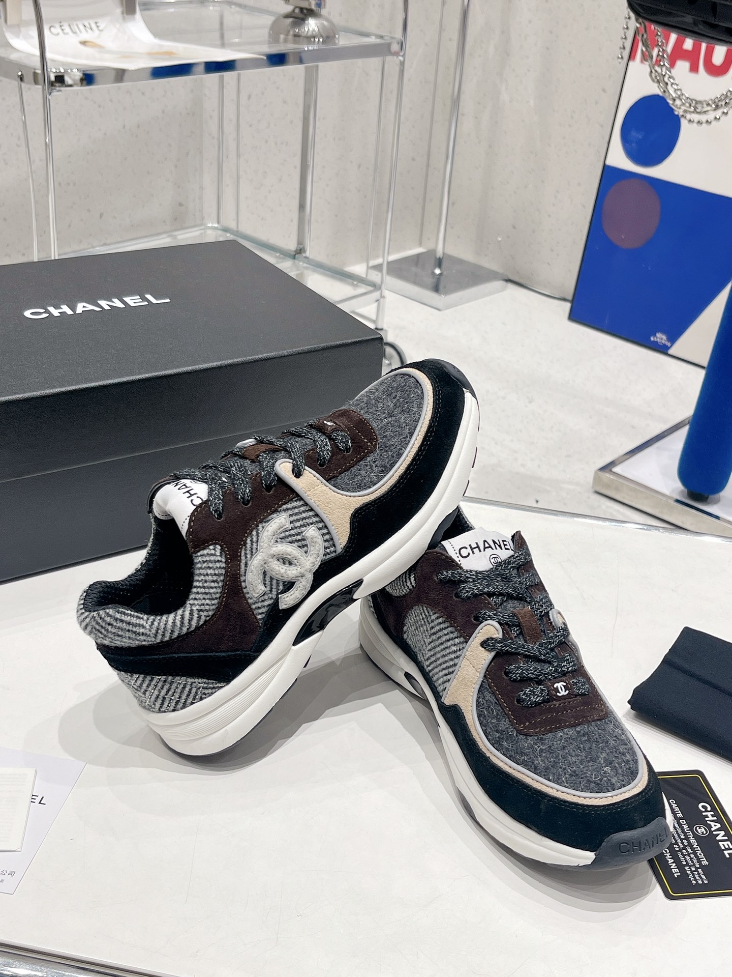 Ch**el Sneakers Grey For Women
