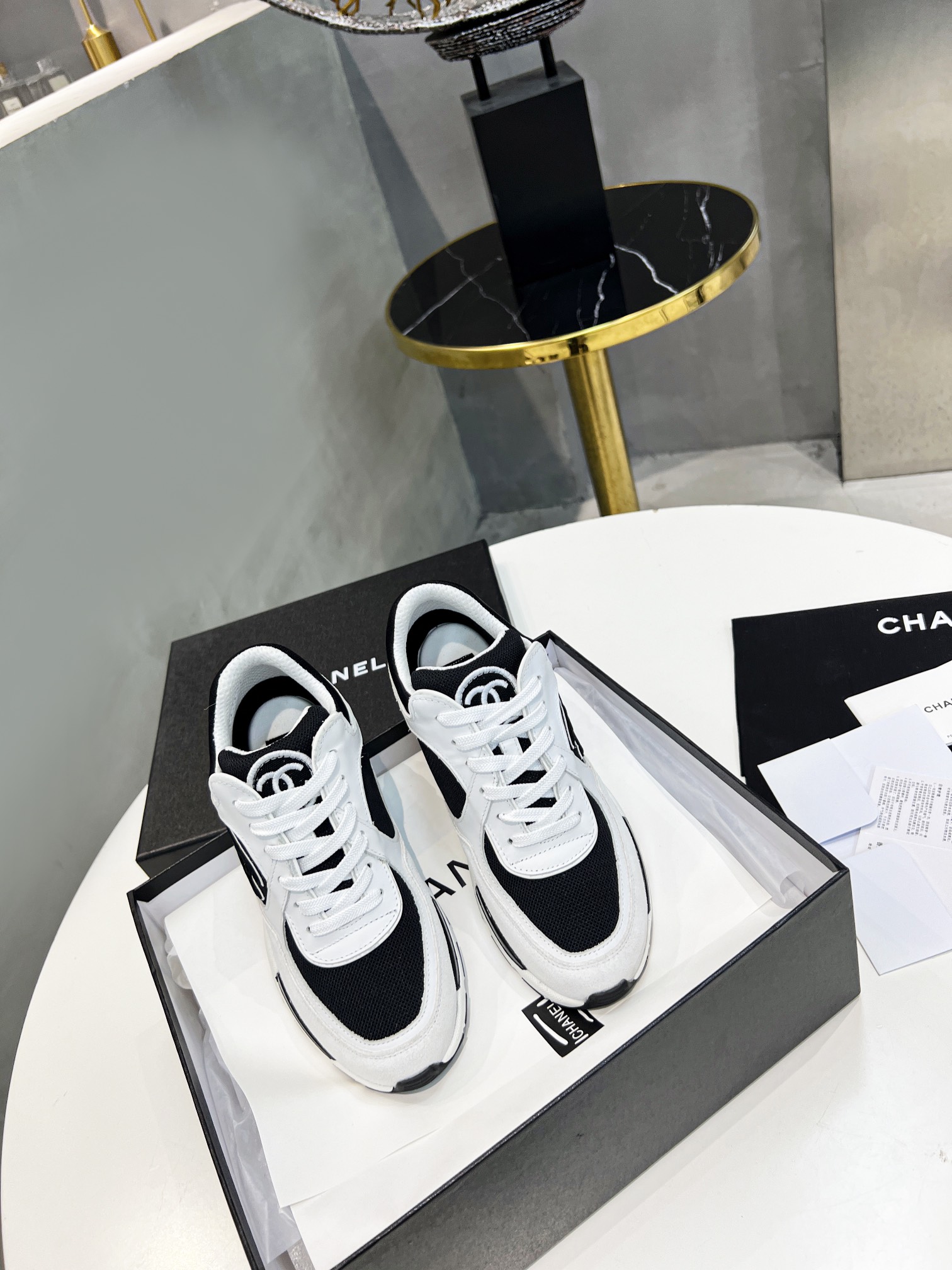Ch**el Sneakers Black For Women