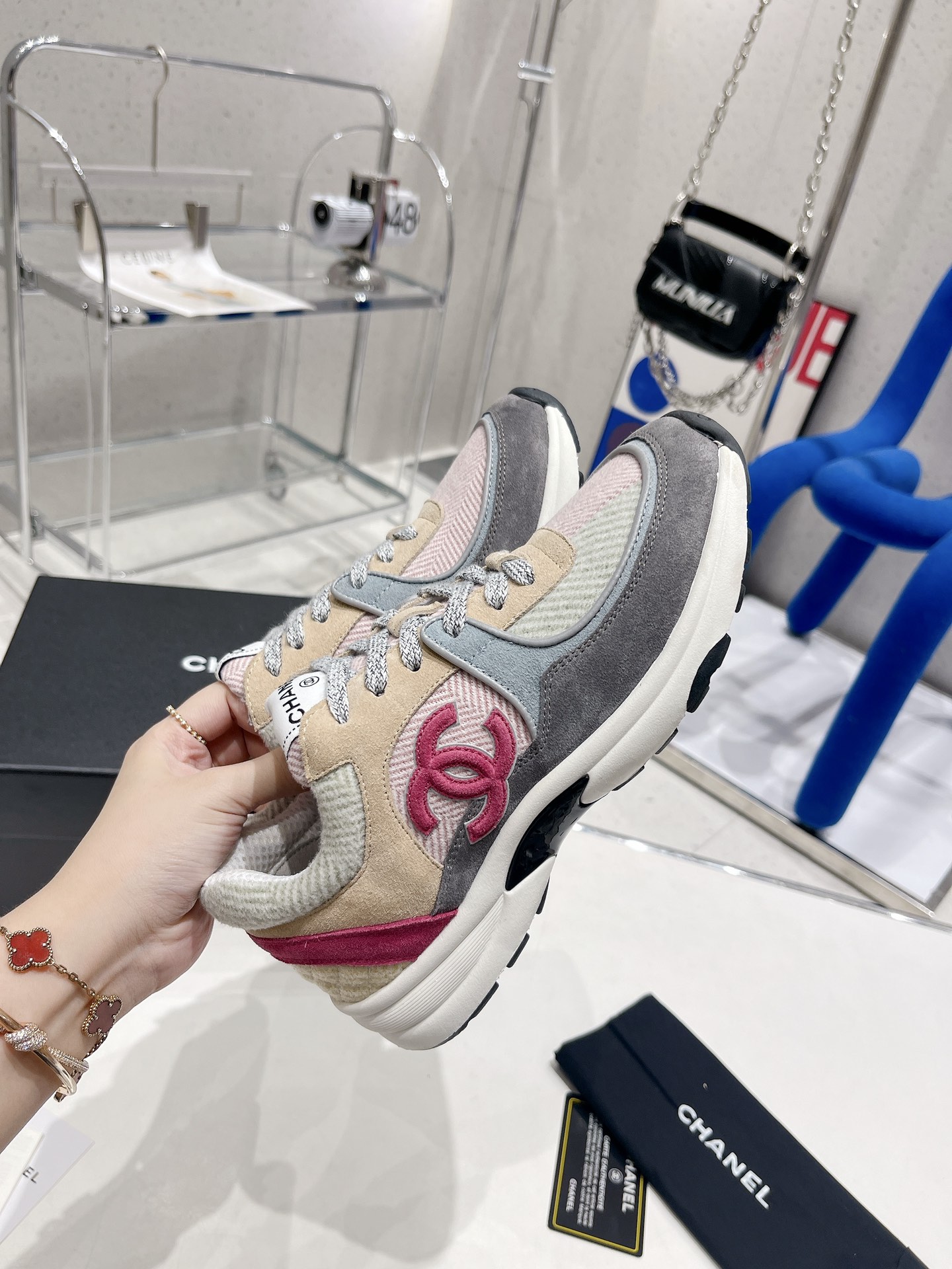 Ch**el Sneakers Grey For Women