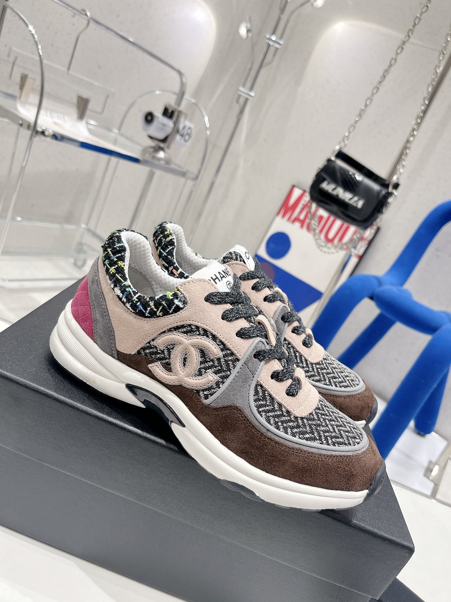 Ch**el Sneakers Grey For Women