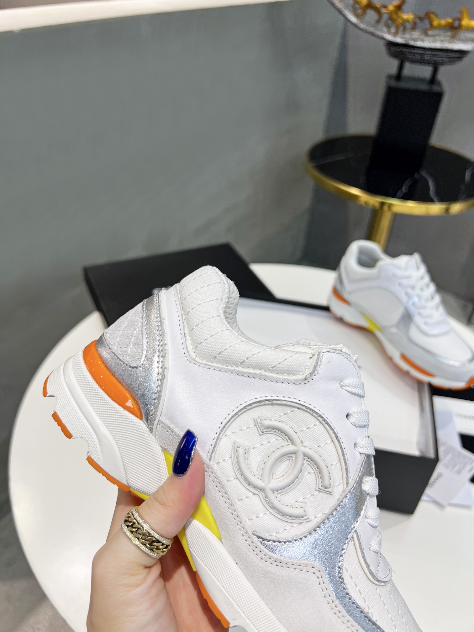 Ch**el Sneakers Grey For Women