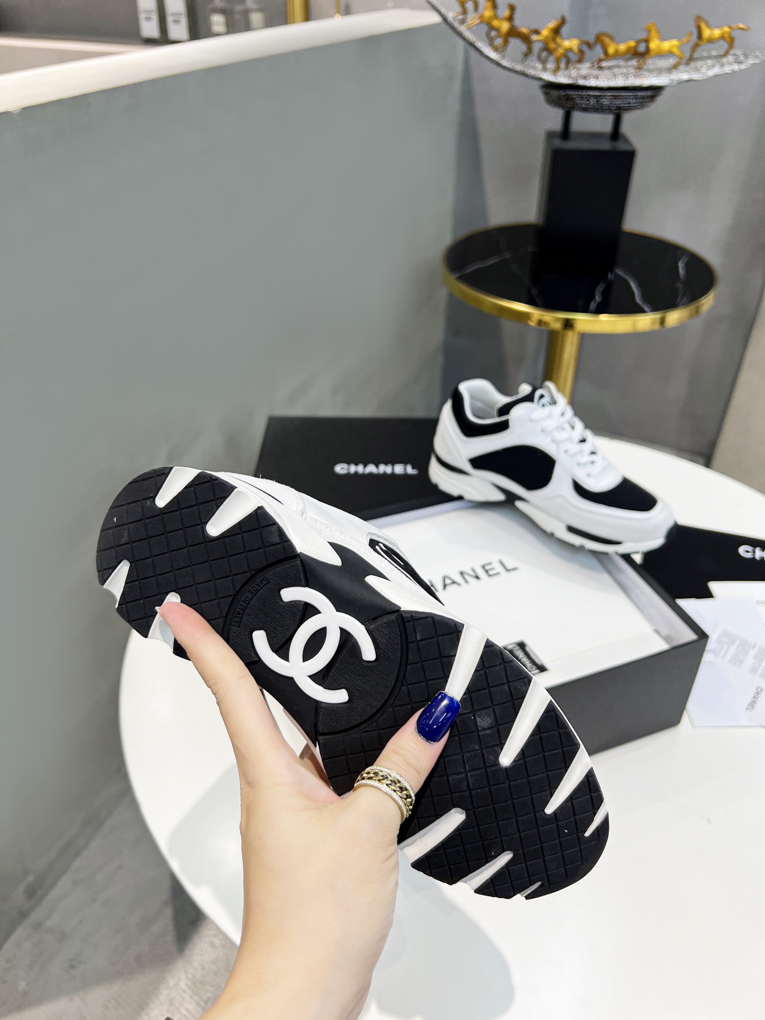 Ch**el Sneakers Black For Women
