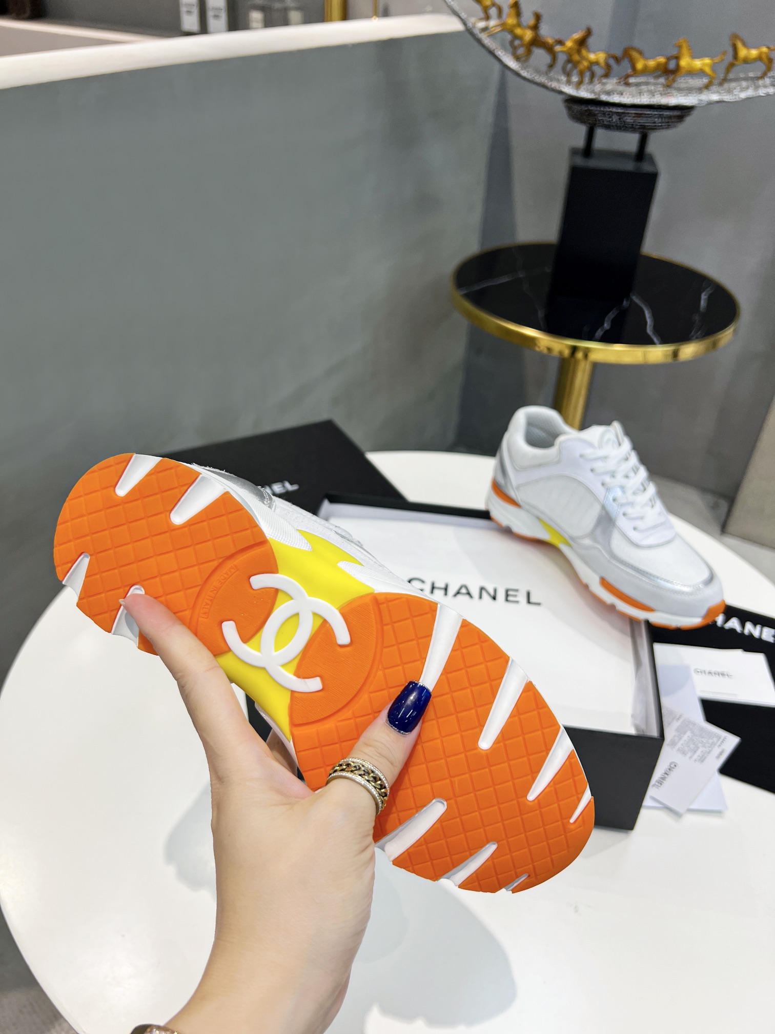 Ch**el Sneakers Grey For Women