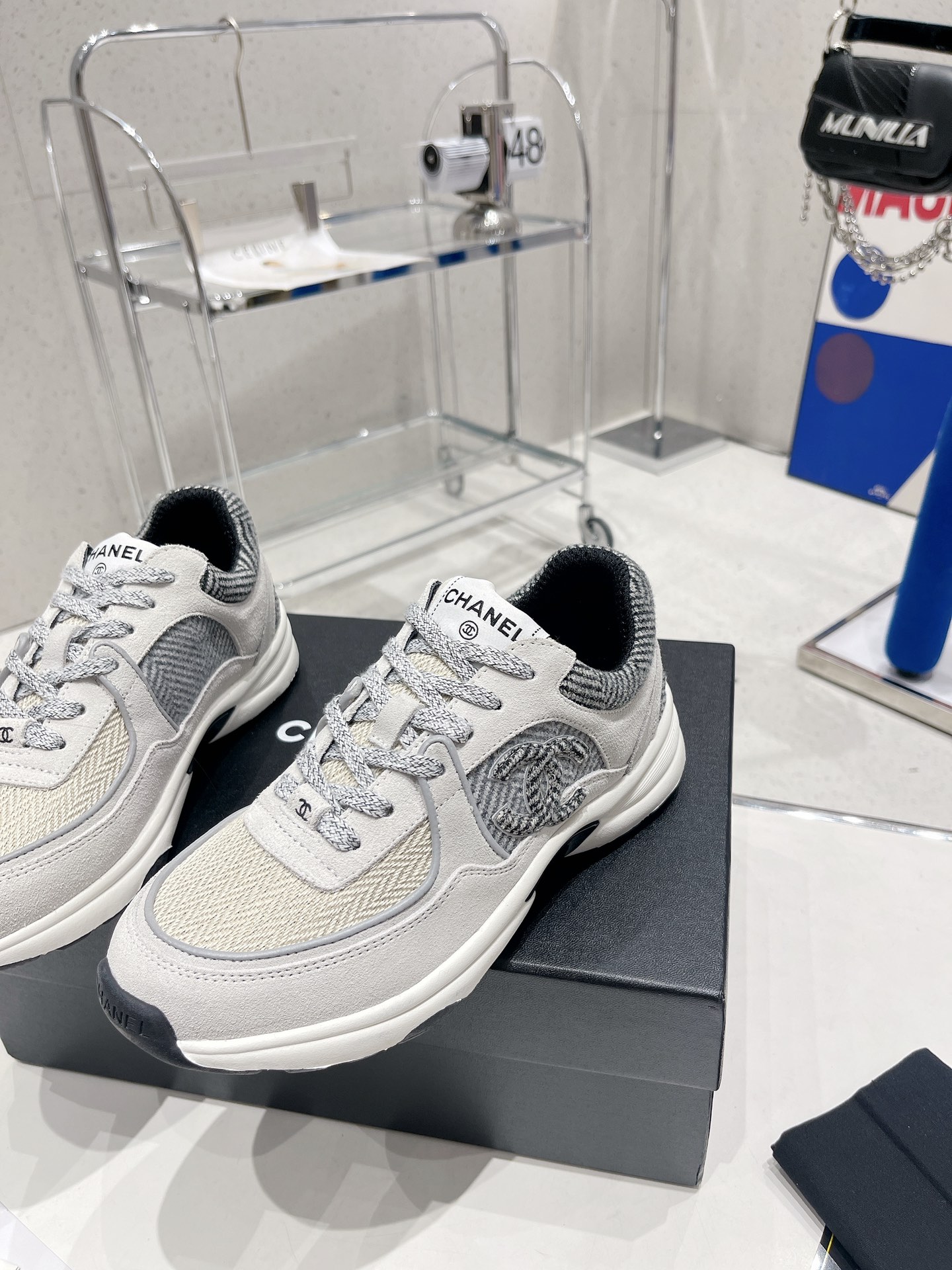 Ch**el Sneakers Grey For Women
