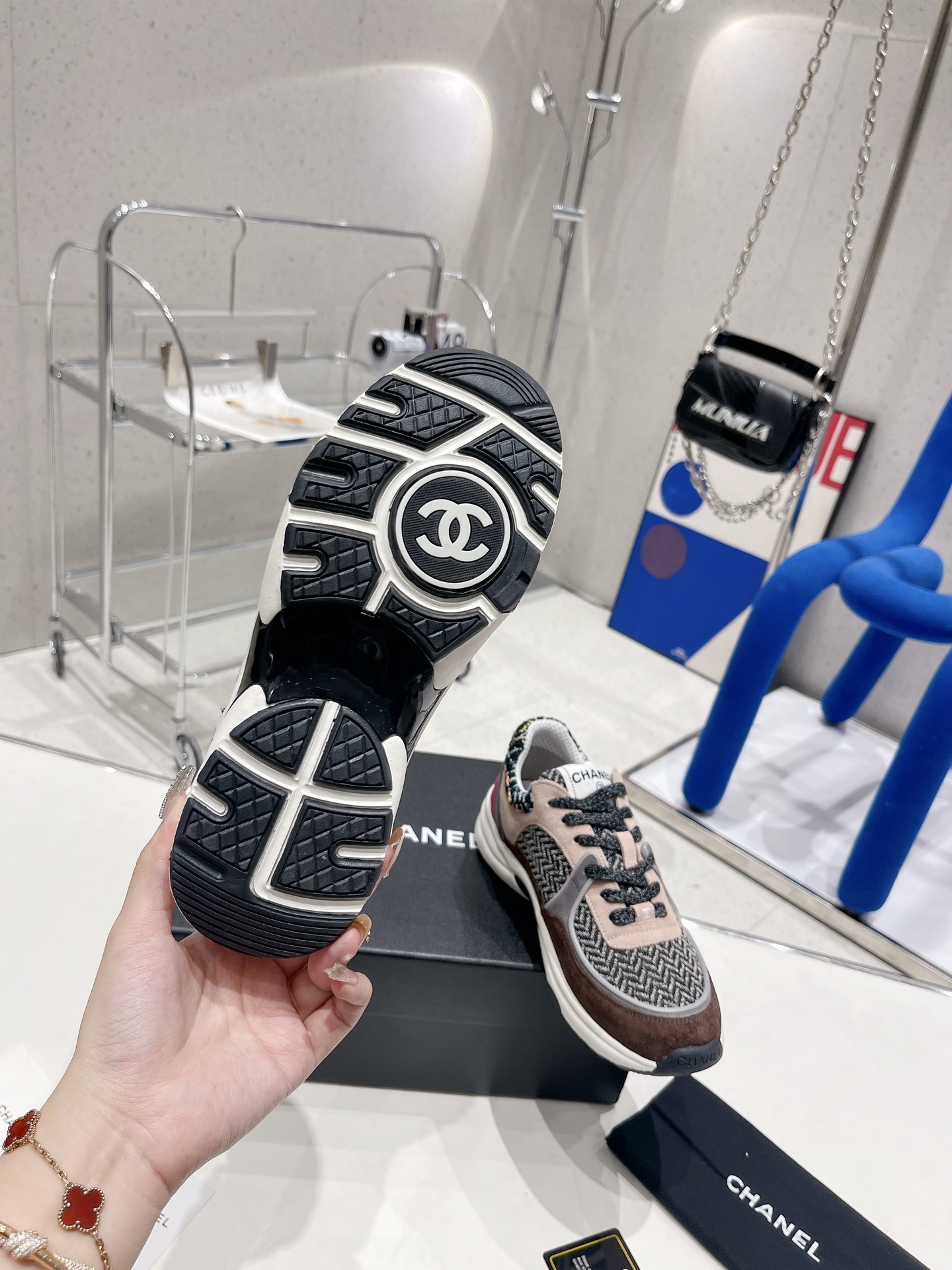 Ch**el Sneakers Grey For Women
