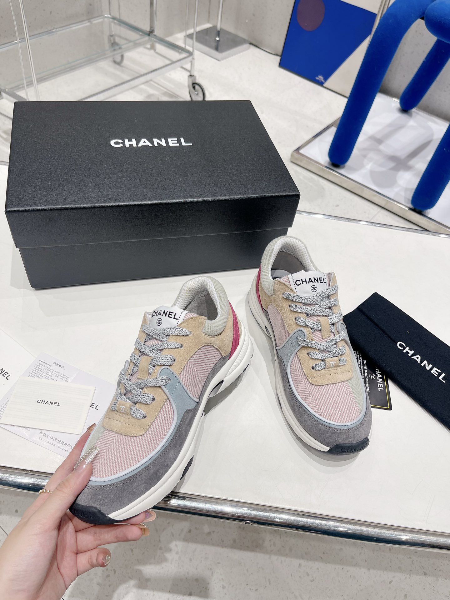 Ch**el Sneakers Grey For Women