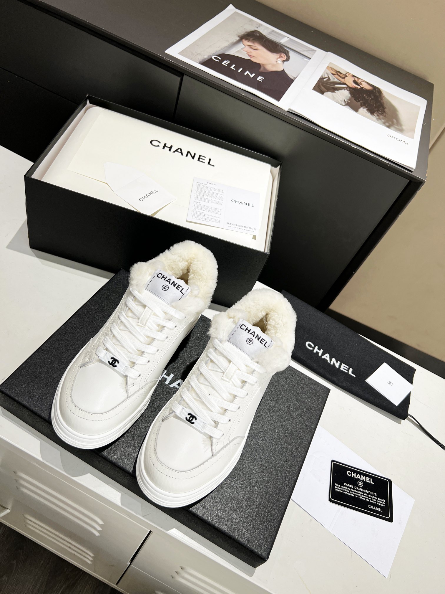 Ch**el Sneakers White For Women