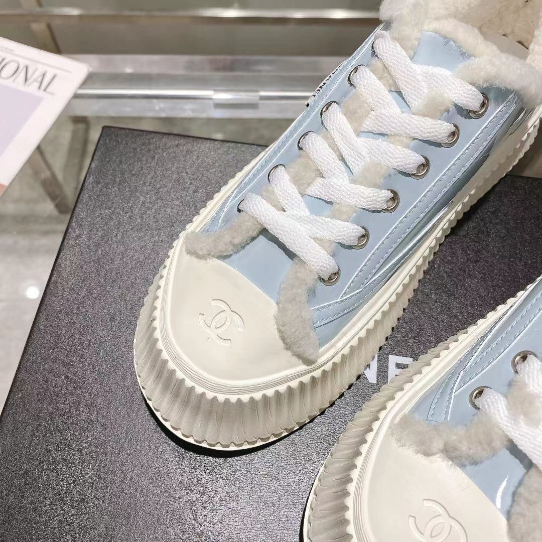 Ch**el Sneakers Blue For Women
