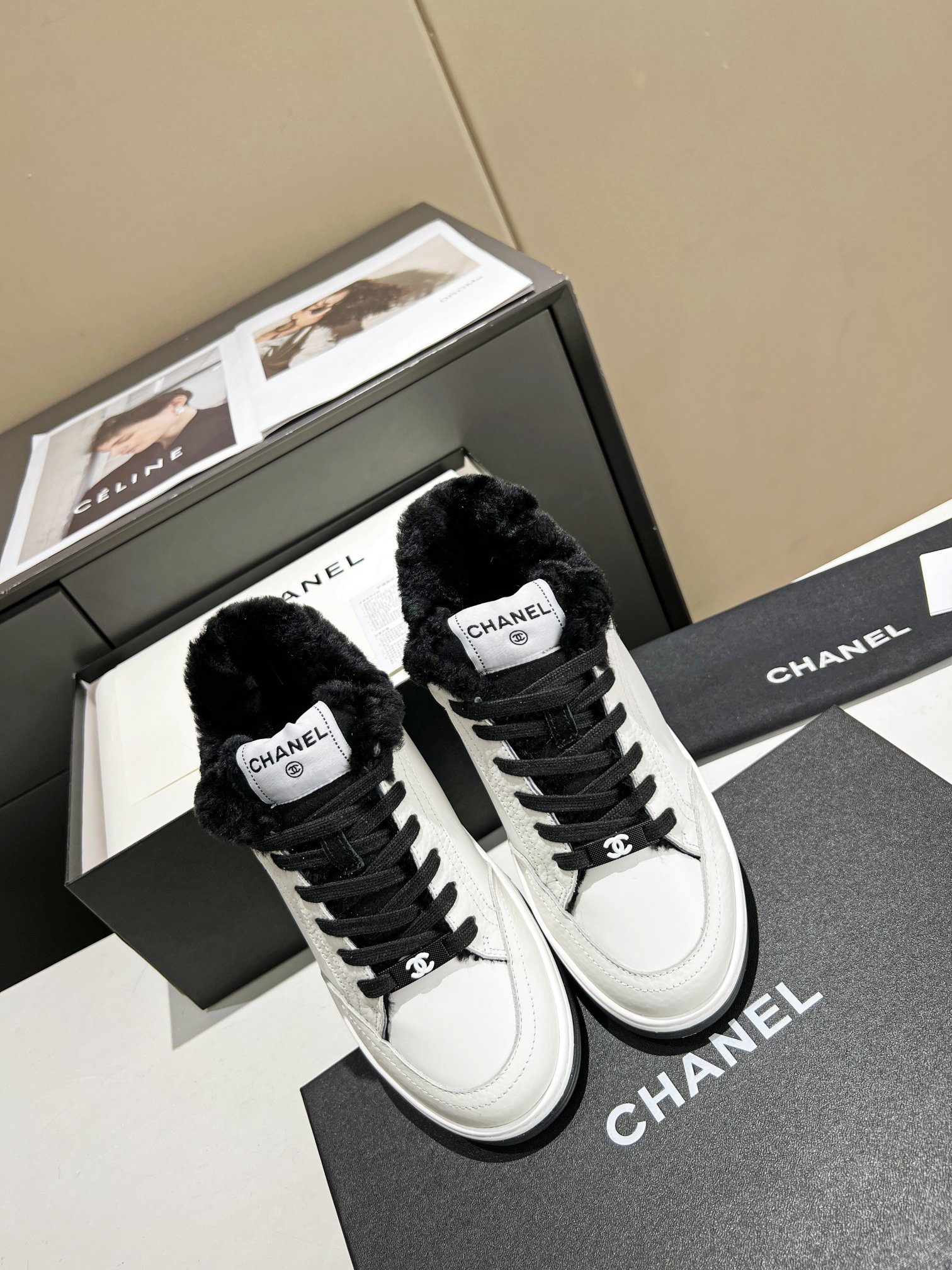 Ch**el Sneakers Black For Women