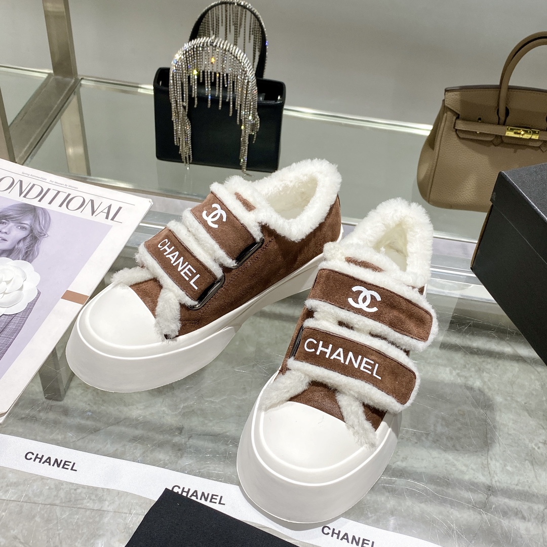Ch**el Sneakers Brown For Women