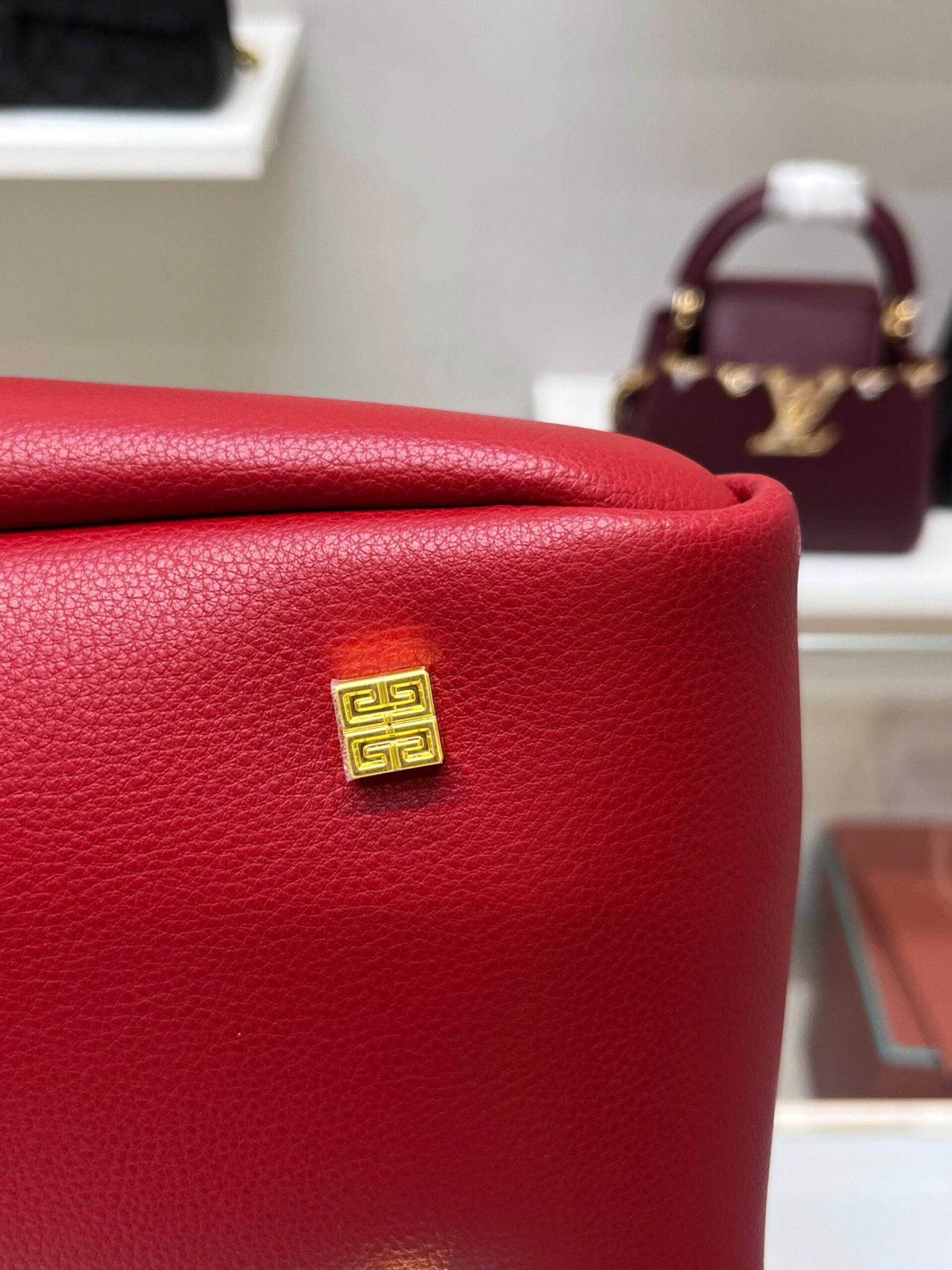 [True-to-ORIGINAL] Givenchy Mini G Hobo Bag Red For Women‎ 9.8in/25cm BB50QNB1M2-801