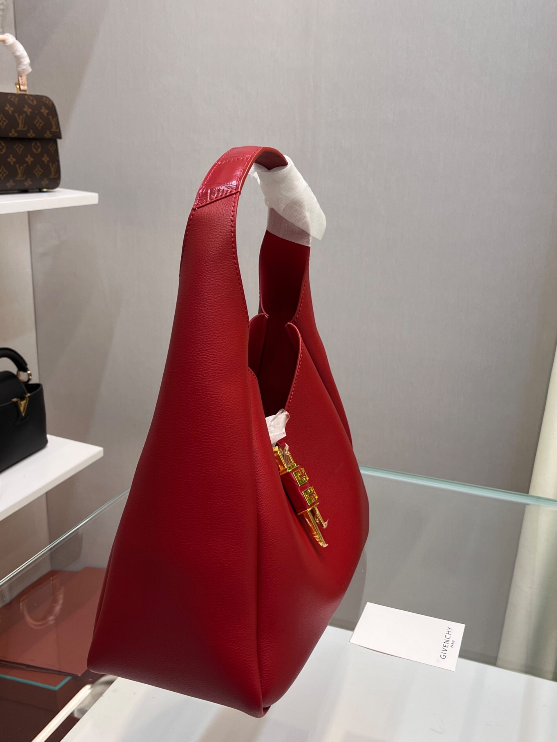 [True-to-ORIGINAL] Givenchy Mini G Hobo Bag Red For Women‎ 9.8in/25cm BB50QNB1M2-801